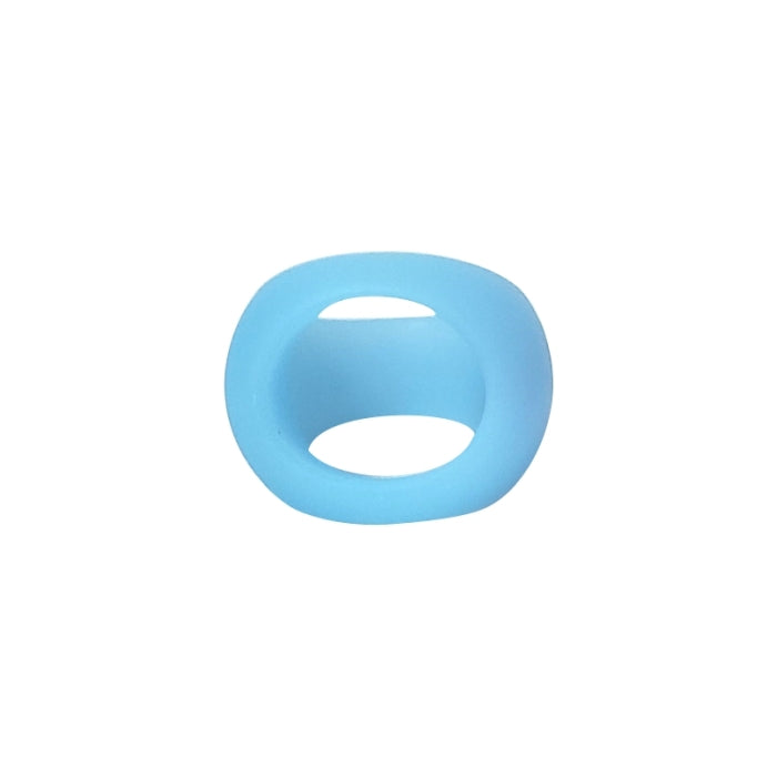 RAPTURE WATERDROP GLO COCK & BALL RING - BLUE RASPBERRY