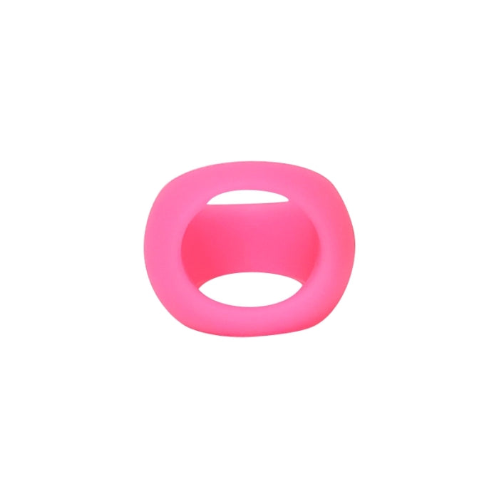 RAPTURE WATERDROP GLO COCK & BALL RING - PINK COTTON