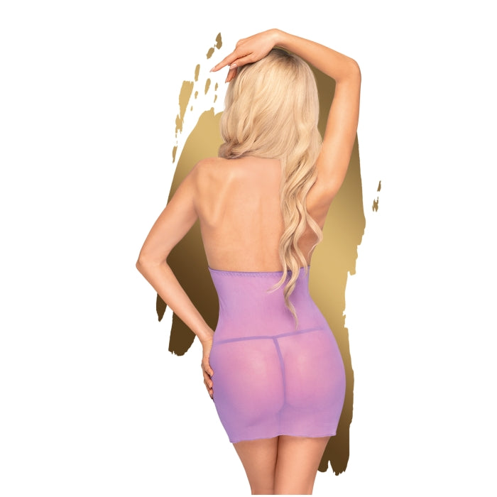 MINIDRESS W/ THONG 2PCS PURPLE S-M BEDTIME STORY