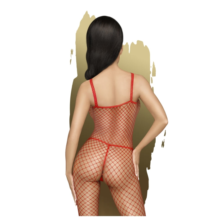 FISHNET BODYSTOCKING W OPEN CROTCH RED XL BODY SEARCH