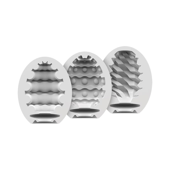 MASTURBATOR EGG 3ER SET - RIFFLE, BUBBLE, FIERCE