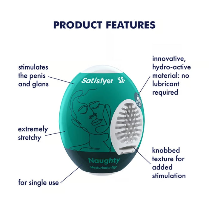 MASTURBATOR EGG SINGLE - NAUGHTY