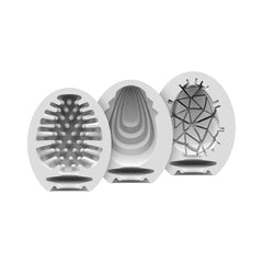 MASTURBATOR EGG 3ER SET - NAUGHTY, SAVAGE, CRUNCHY