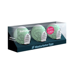 MASTURBATOR EGG LIGHT GREEN 3ER SET RIFFLE