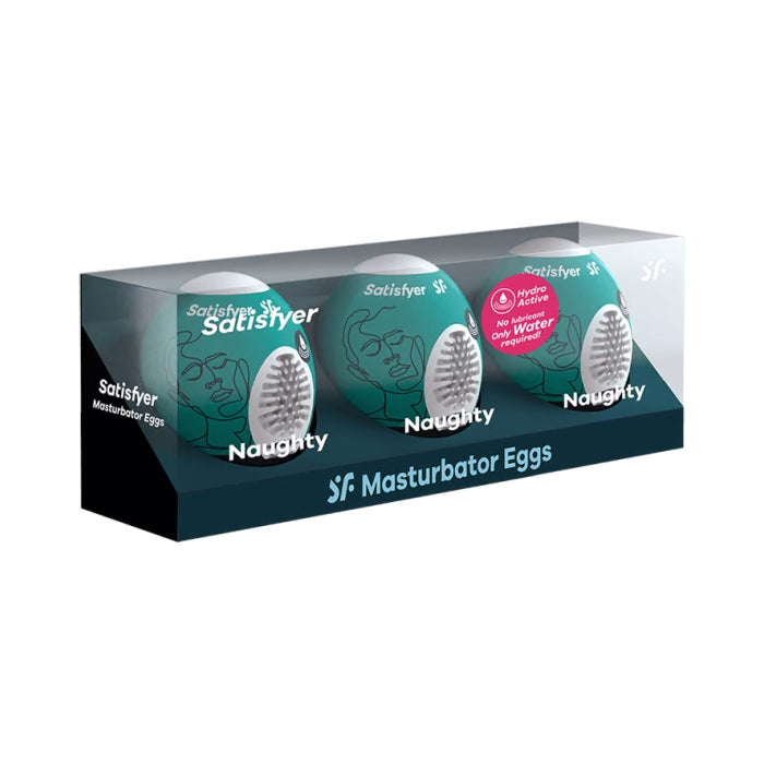 MASTURBATOR EGG DARK GREEN 3ER SET NAUGHTY
