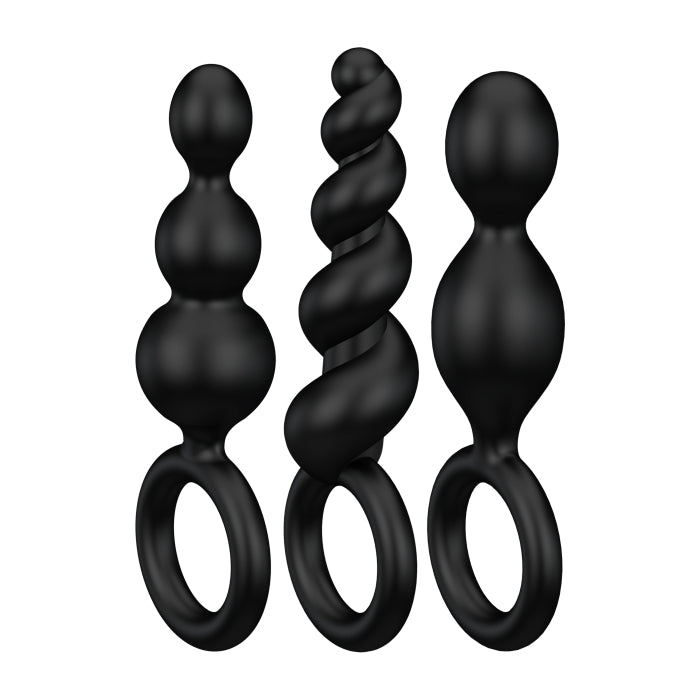 BOOTY CALL - SET OF 3 - BLACK