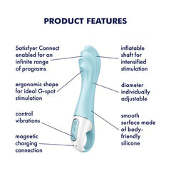 AIR PUMP VIBRATOR 5+ - BLUE
