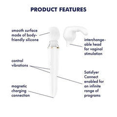 VIBE WAND WHITE DOUBLE WAND-ER