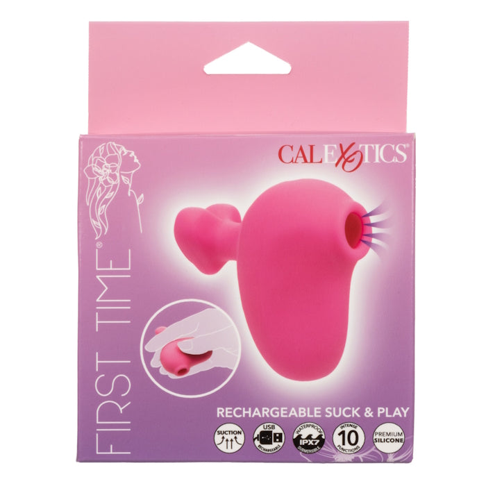 FIRST TIME RECHARGEABLE SUCK & PLAY - PINK