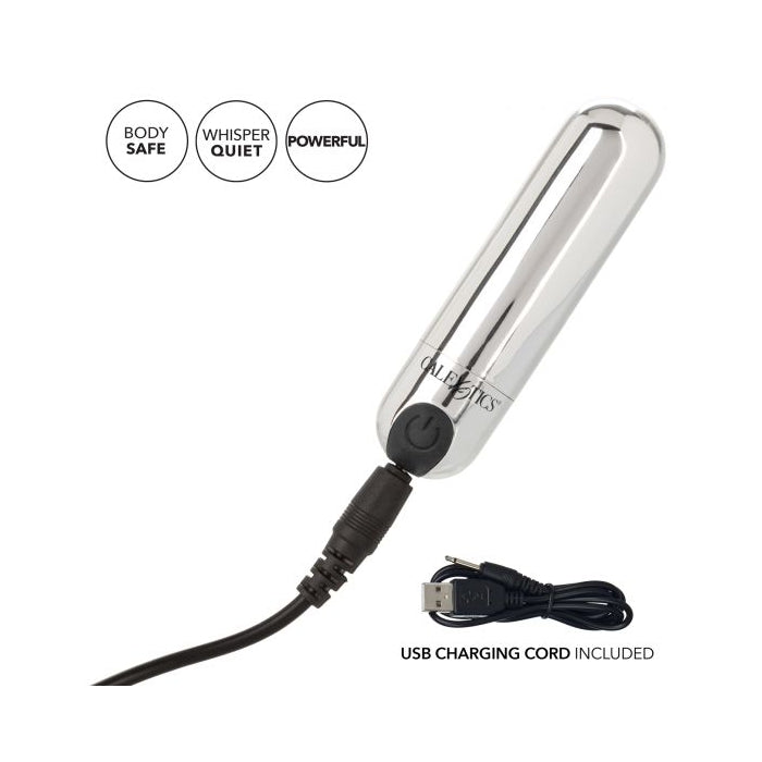 RECHARGEABLE HIDEAWAY BULLET - SILVER