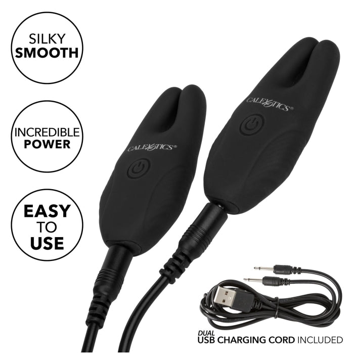 SILICONE REMOTE NIPPLE CLAMPS - BLACK