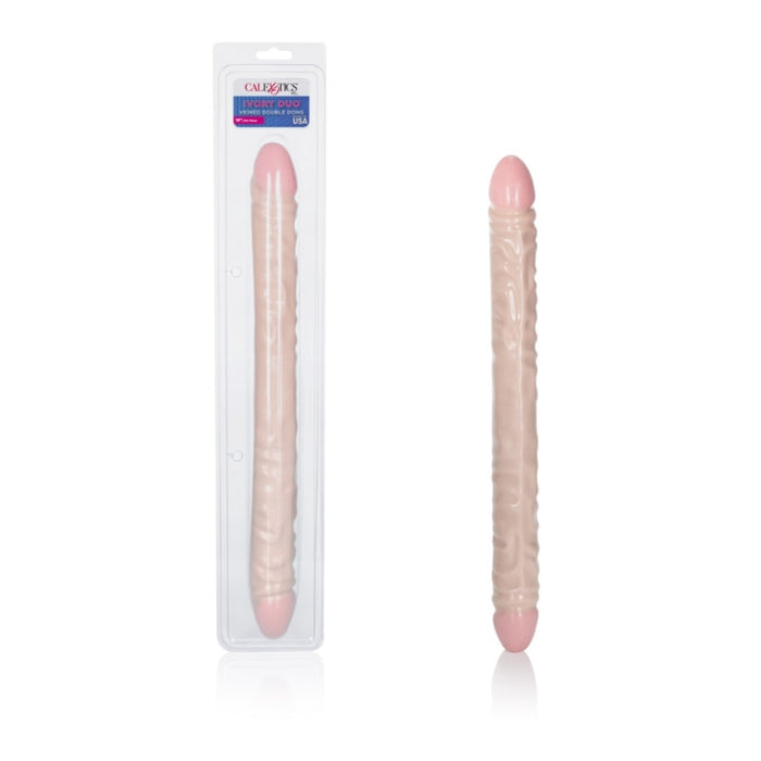 IVORY DUO 18IN VEINED DOUBLE DONG