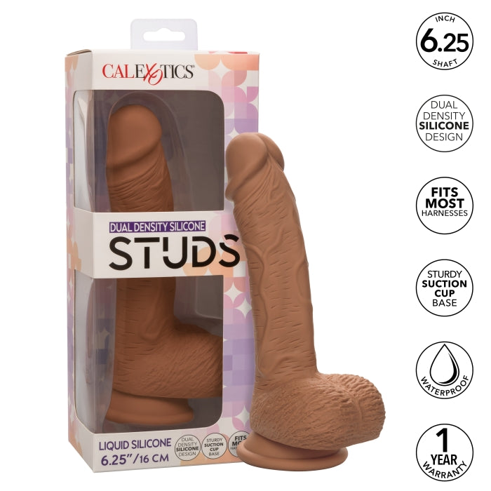 DUAL DENSITY SILICONE STUD 6.25" - BROWN