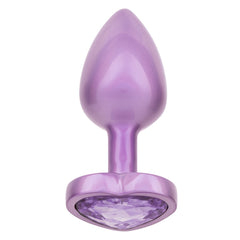 JEWEL SMALL AMETHYST HEART PLUG - PURPLE