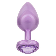JEWEL LARGE AMETHYST HEART PLUG - PURPLE