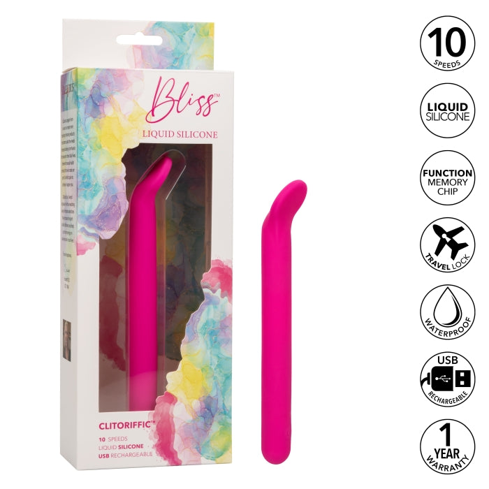 BLISS LIQUID SILICONE CLITORIFFIC 10X VIBE - PINK