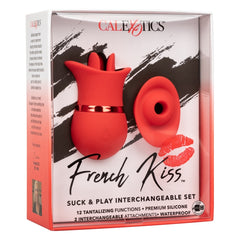 FRENCH KISS SUCK & PLAY 12X INTERCHANGEABLE SET - RED
