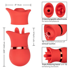FRENCH KISS SUCK & PLAY 12X INTERCHANGEABLE SET - RED
