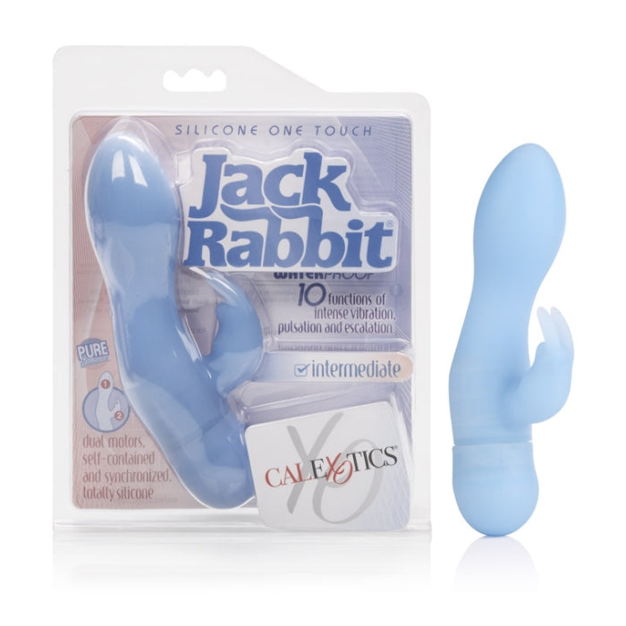 SILICONE JACK RABBIT ONE TOUCH - BLUE
