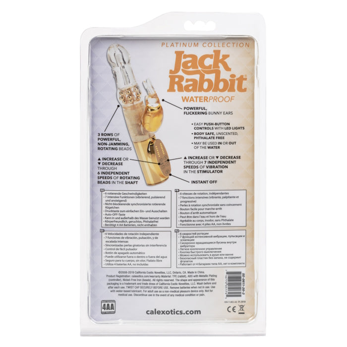 Jack Rabbit Exotics PLATINUM JACK RABBIT -GOLD – RAS DISTRIBUTION INC