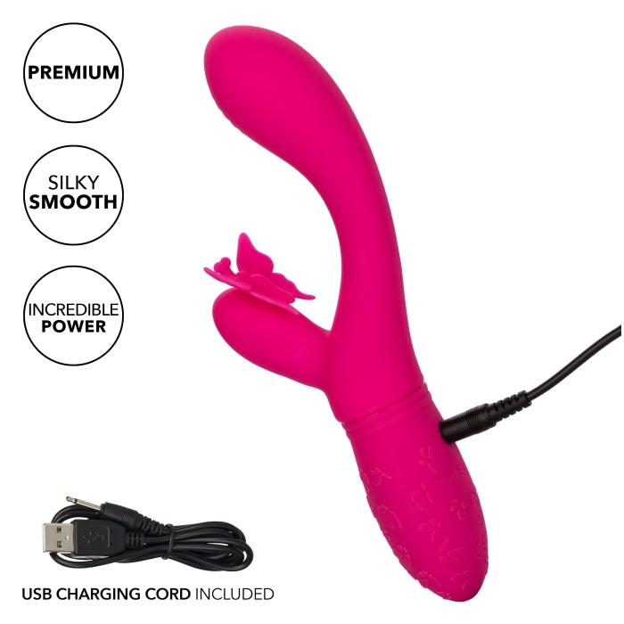 RECHARGEABLE BUTTERFLY KISS FLUTTER - PINK