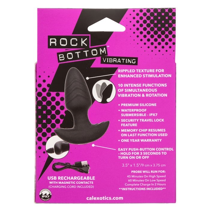 ROCK BOTTOM VIBRATING ROTATING PROBE - BLACK