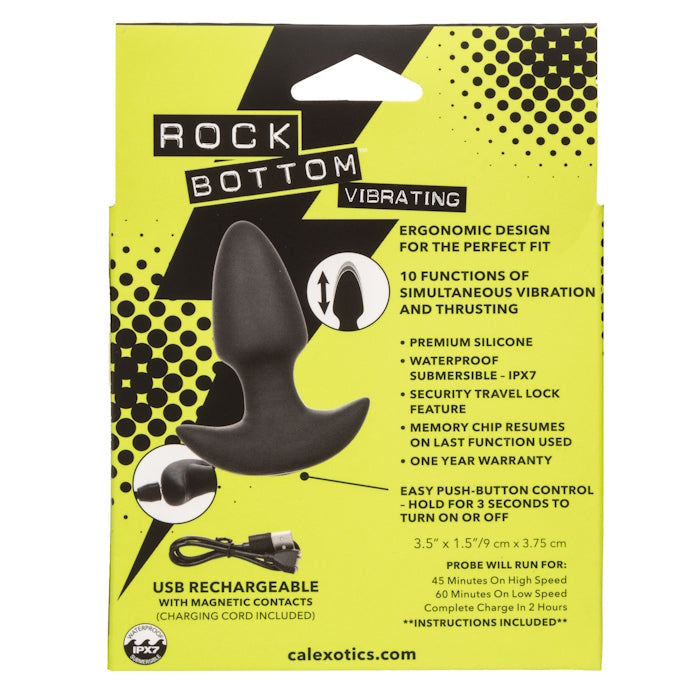 ROCK BOTTOM VIBRATING PROBE TRHUSTING - BLACK