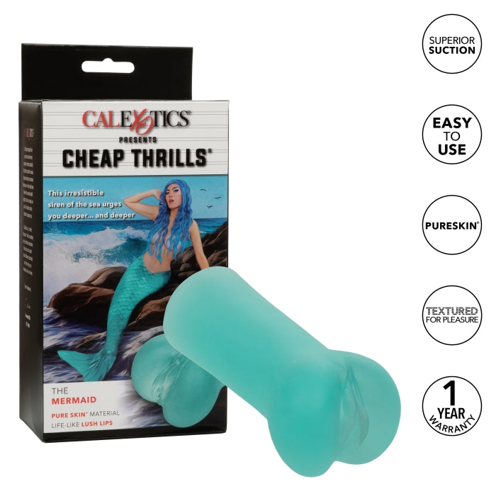STROKER 5.5" TEAL CHEAP THRILLS: THE MERMAID