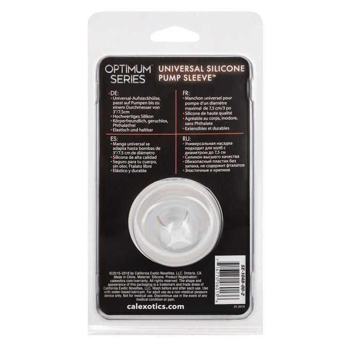 UNIVERSAL SILICONE PUMP SLEEVE - CLEAR