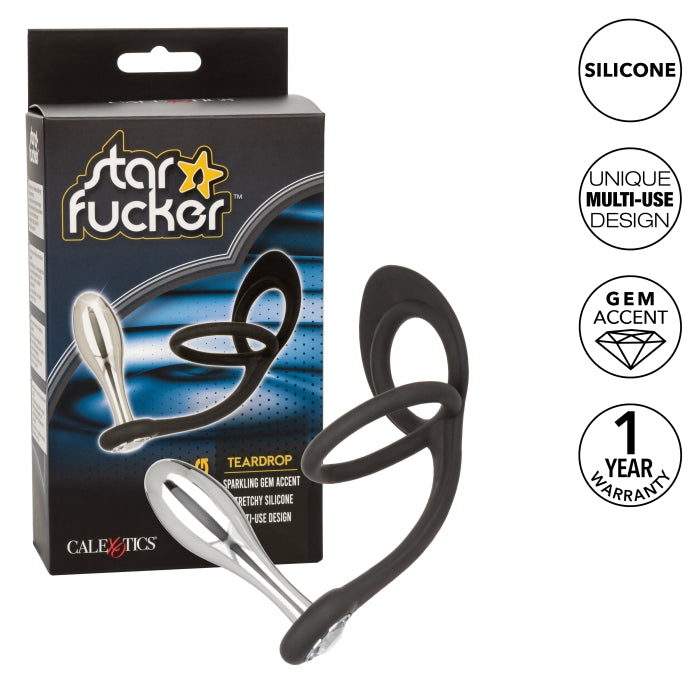 STAR FUCKER TEARDROP PLUG - BLACK