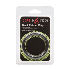 BLACK RUBBER RING LARGE COCK RING 2"