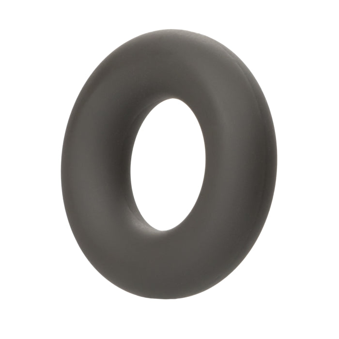 COCK RING BLACK ALPHA LIQUID SILICONE PROLONG SET OF 2