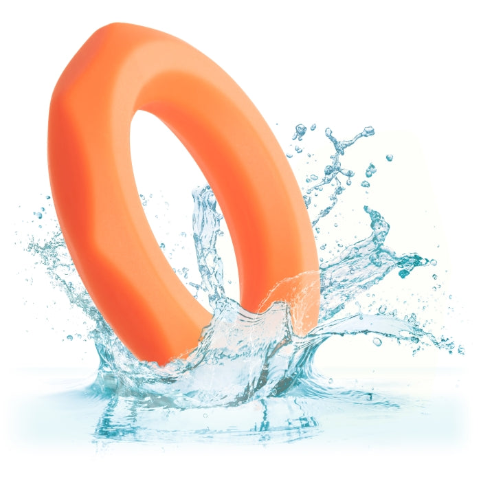 ALPHA LIQUID SILICONE SEXAGON RING - ORANGE