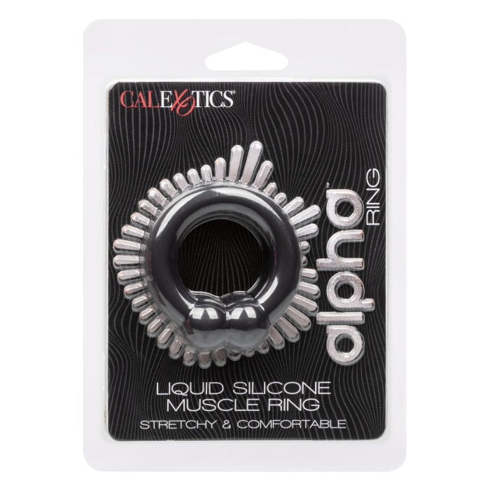 ALPHA LIQUID SILICONE MUSCLE RING - BLACK