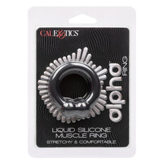 ALPHA LIQUID SILICONE MUSCLE RING - BLACK