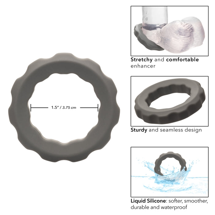 ALPHA LIQUID SILICONE ERECT RING - GRAY
