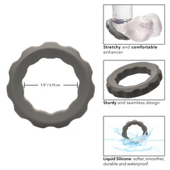 ALPHA LIQUID SILICONE ERECT RING - GRAY