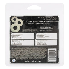 ALPHA GLOW-IN-THE-DARK LIQUID SILICONE 3 RING SET