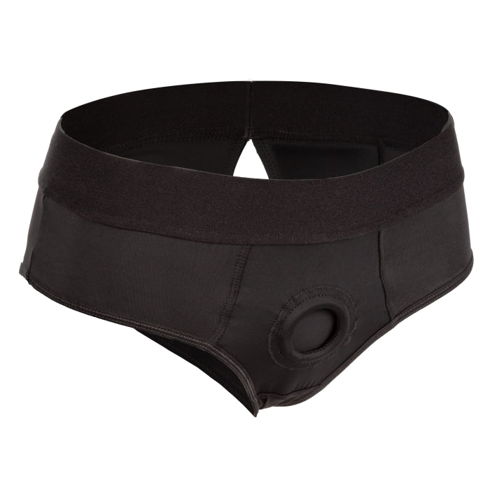 HER ROYAL HARNESS BACKLESS BRIEF S/M - BLACK