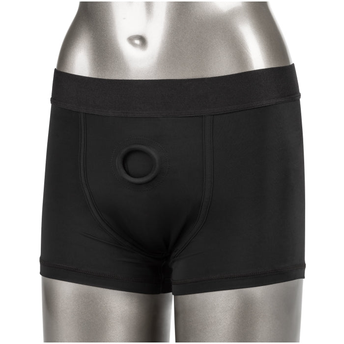 HER ROYAL HARNESS BOXER BRIEF L/XL - BLACK