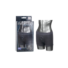 PACKER GEAR BOXER BRIEF HARNESS - BLACK - M/L