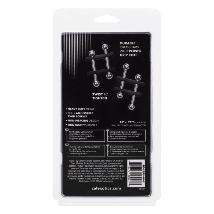 NIPPLE GRIPS POWER GRIP CROSSBAR NIPPLE VICES - BLACK