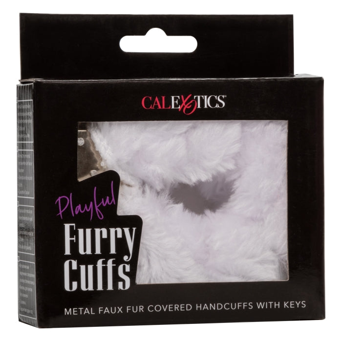 PLAYFUL FURRY CUFFS - WHITE