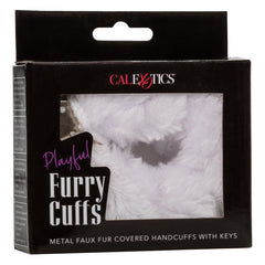 PLAYFUL FURRY CUFFS - WHITE
