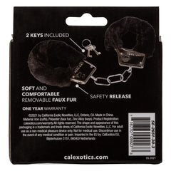 PLAYFUL FURRY CUFFS - BLACK