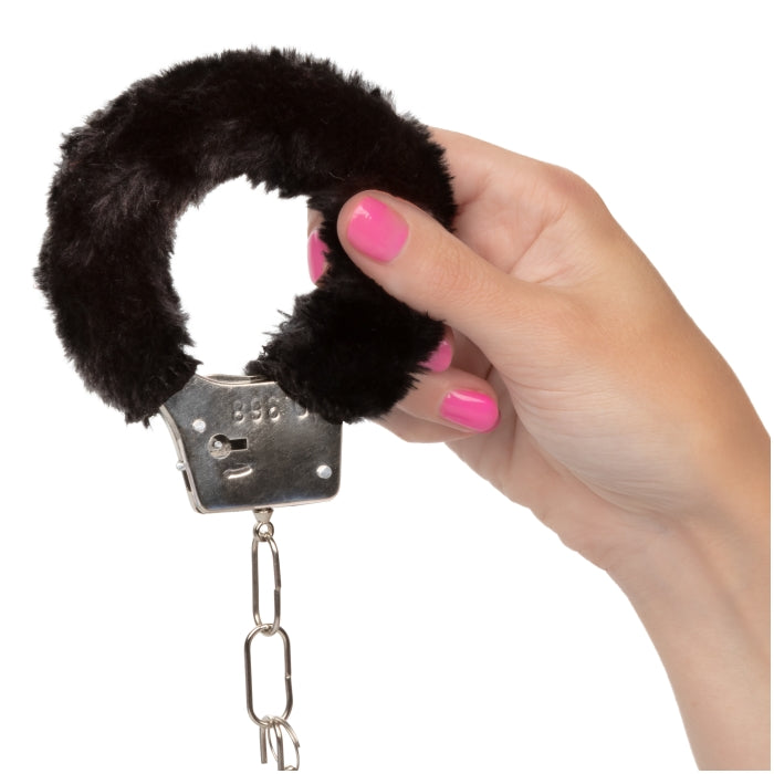 PLAYFUL FURRY CUFFS - BLACK
