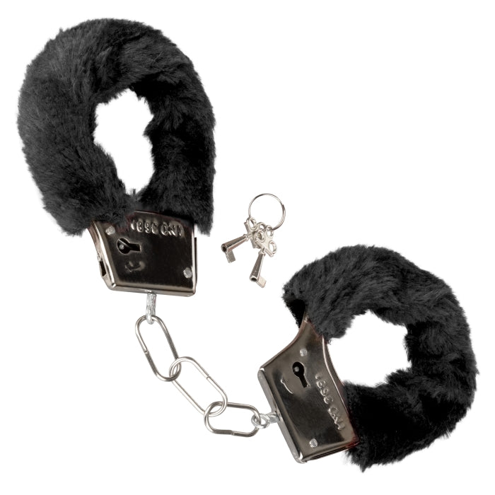 PLAYFUL FURRY CUFFS - BLACK