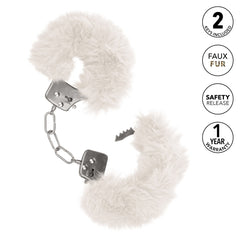 ULTRA FLUFFY FURRY CUFFS - WHITE