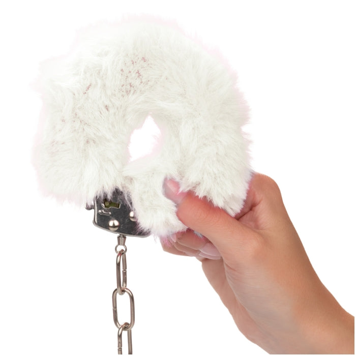 ULTRA FLUFFY FURRY CUFFS - WHITE