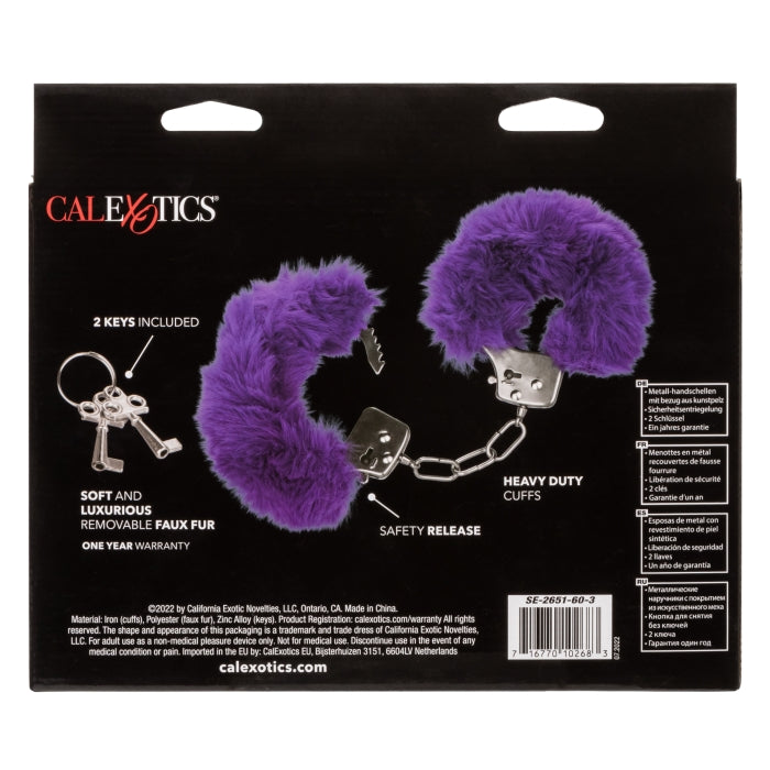 ULTRA FLUFFY FURRY CUFFS - PURPLE